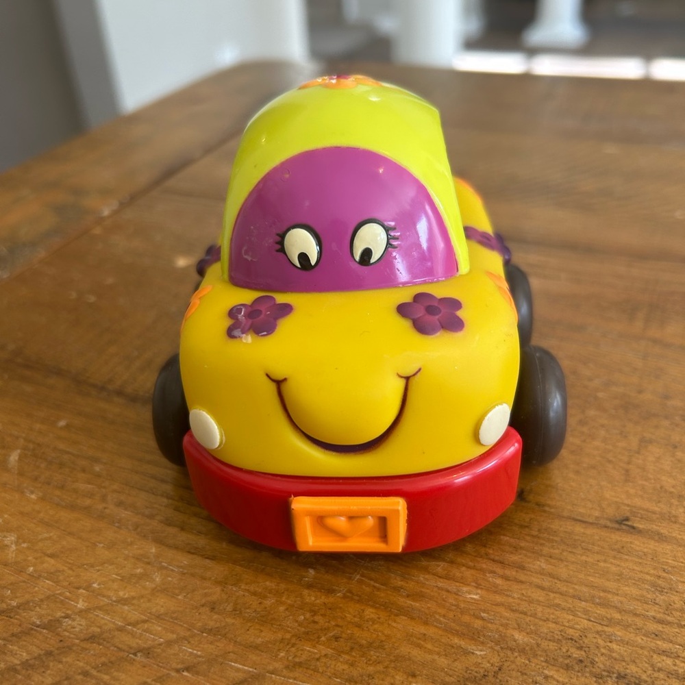 Just B. You Pull Back Friction Car Ladybug Soft Rubber Car as is